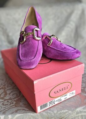 VANELi SIMPLY ORCHID SUEDE LOAFERS